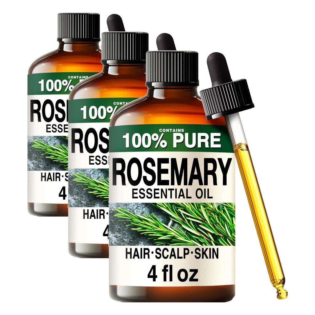 Rosemary Essential Oil 4 Fl Oz Pack of 3 F2464