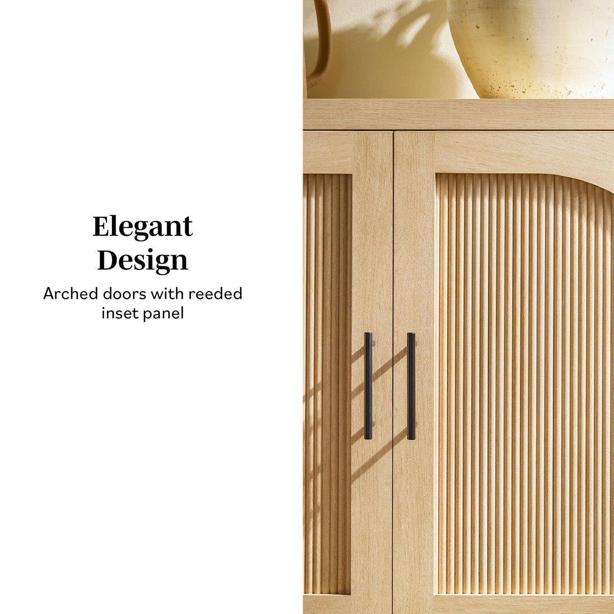 70 Inch Coastal Oak Sideboard Buffet A697
