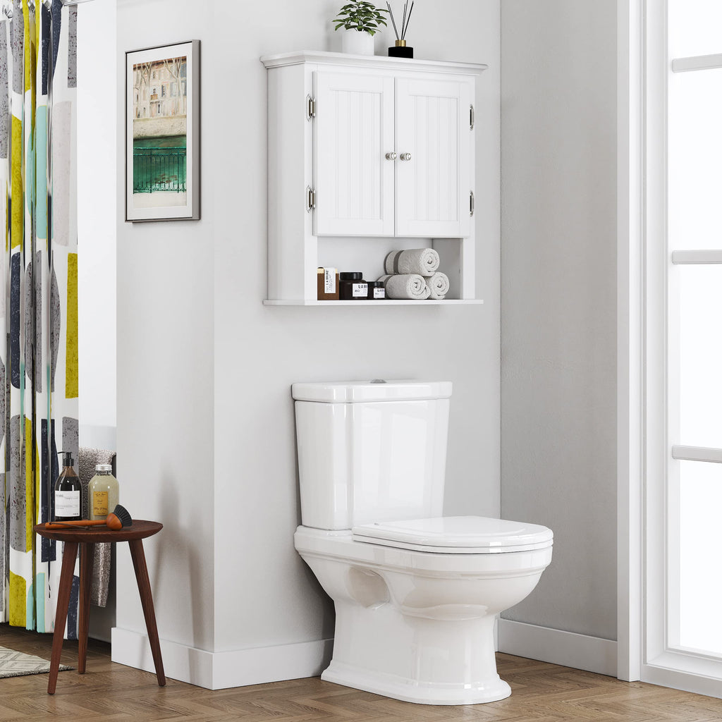 White Wall-Mounted Bathroom Cabinet T429