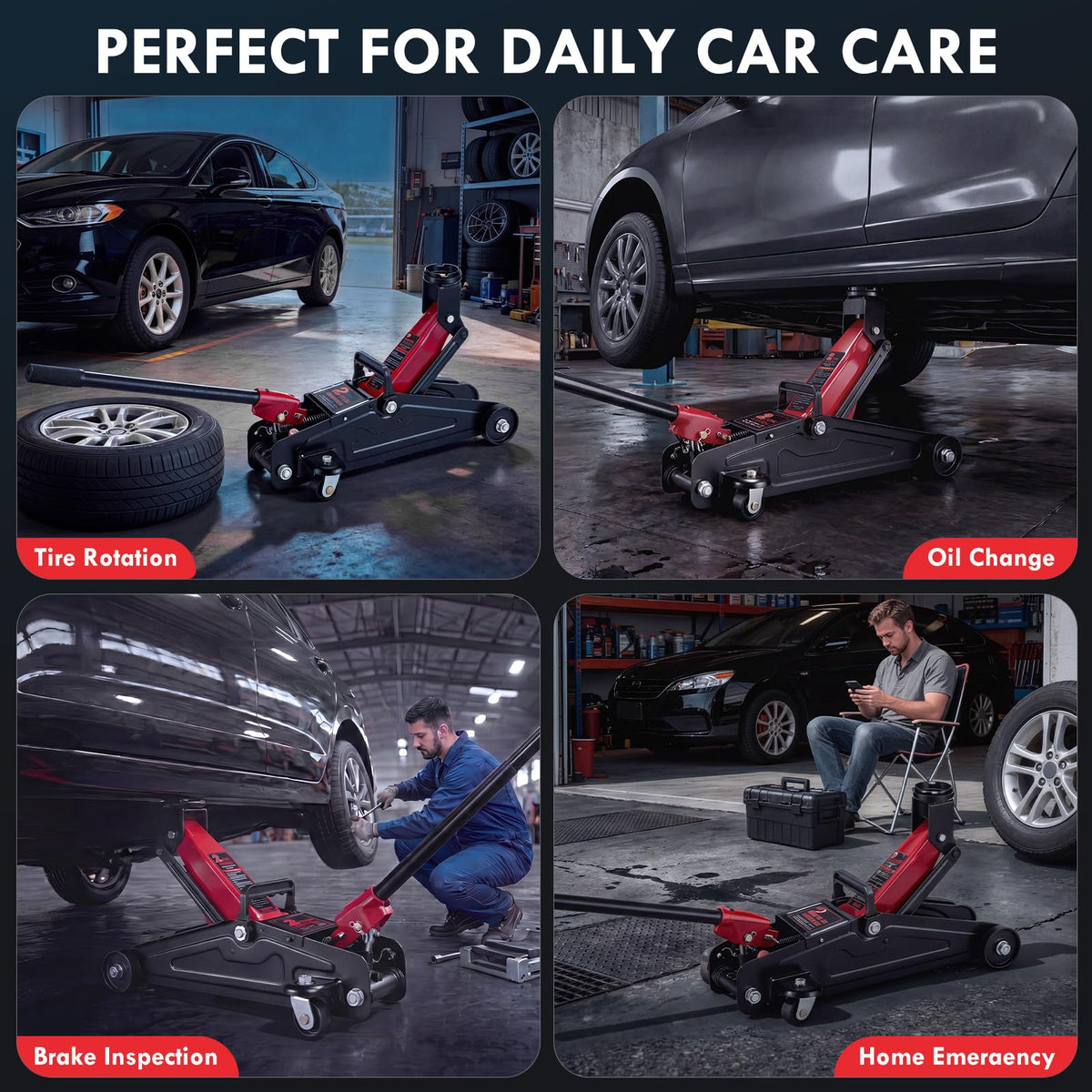 2 Ton Low Profile Hydraulic Floor Jack K341