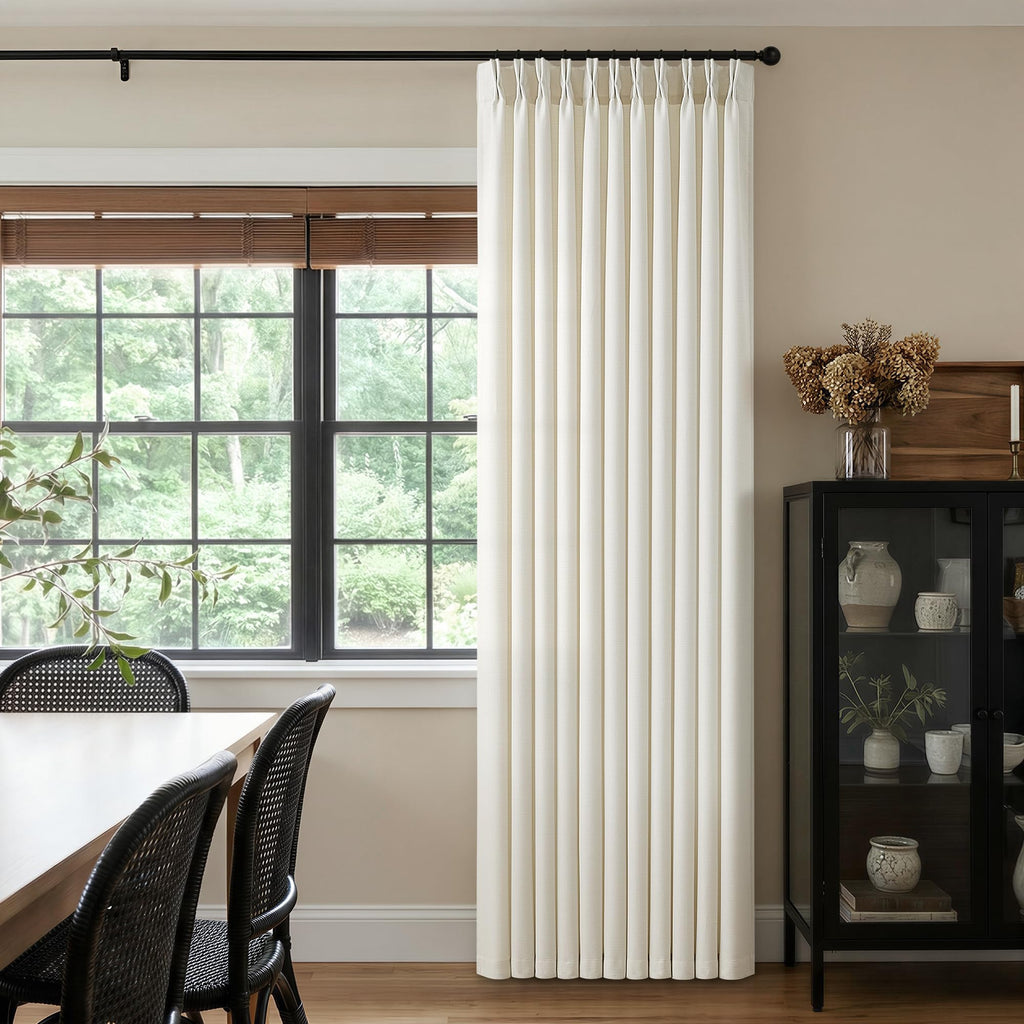 70 Inch Pinch Pleated Semi Sheer Curtains K891
