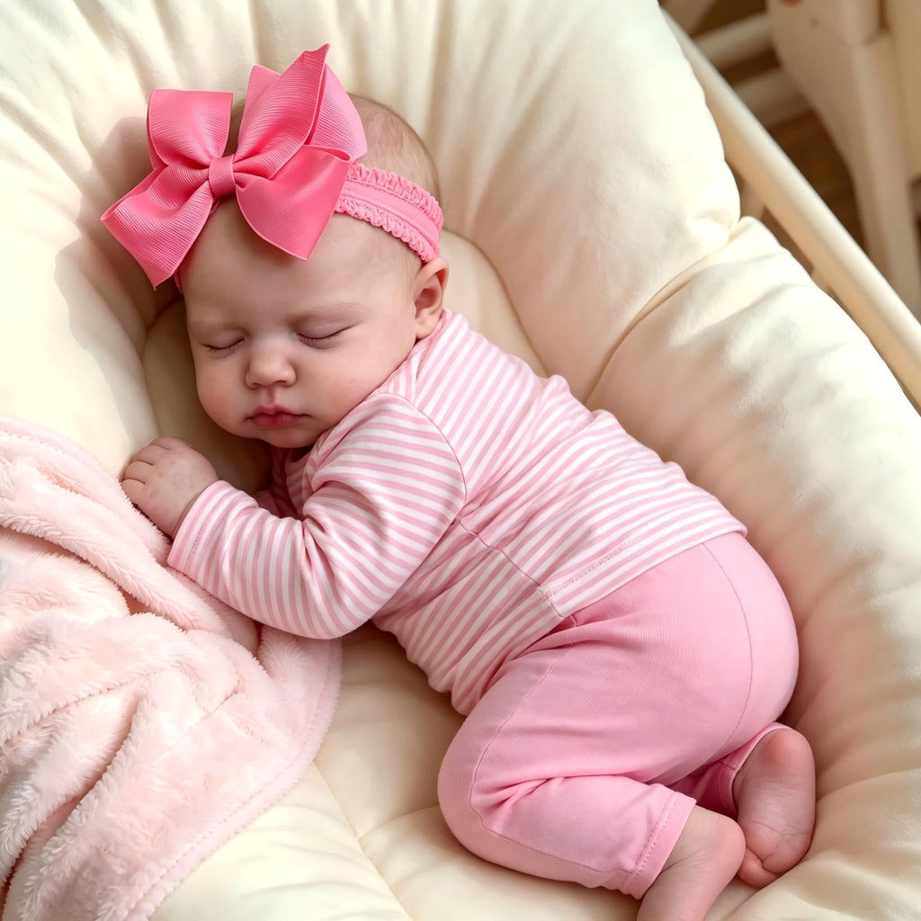 20 Inch Realistic Newborn Baby Dolls with Pink Clothes U4141