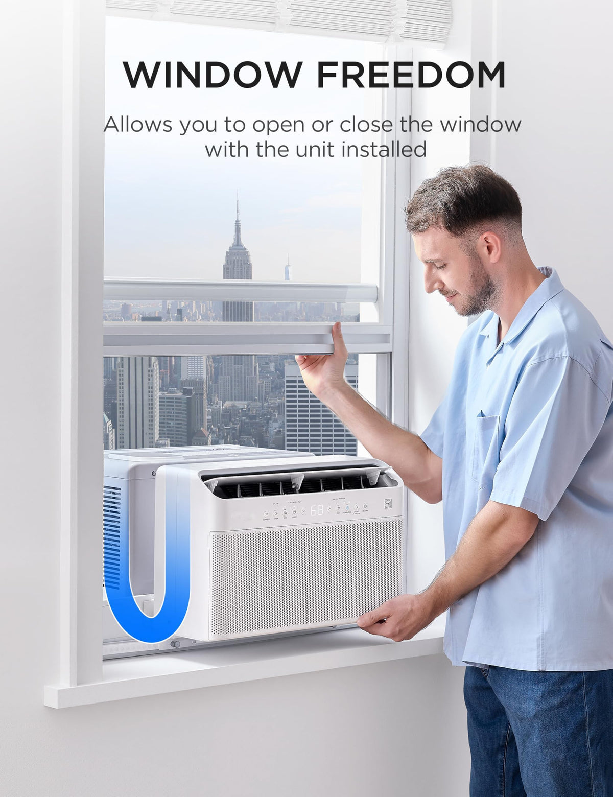 0,000 BTU U Shaped Window Air Conditioner W2187