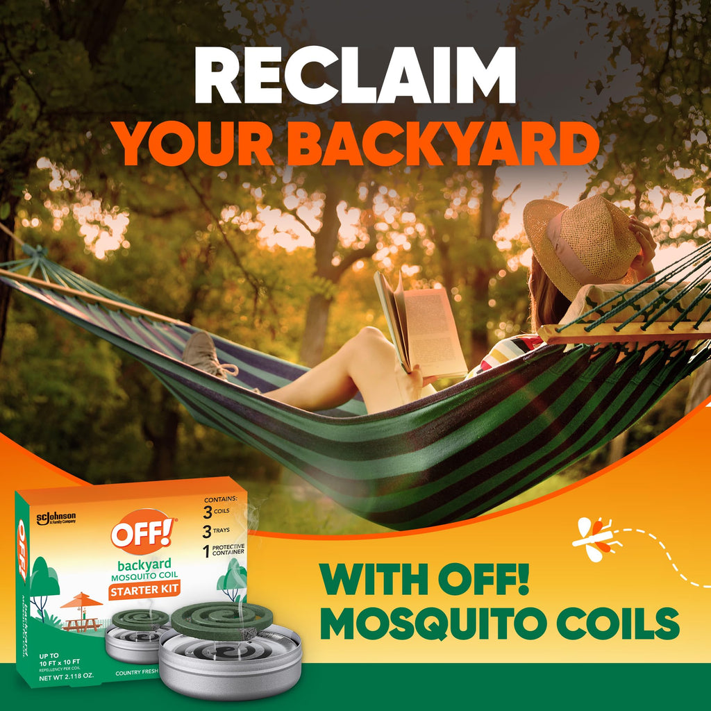 Outdoor Mosquito Repellent Coil Starter Pack Country Fresh Scent 3 Piece G196039