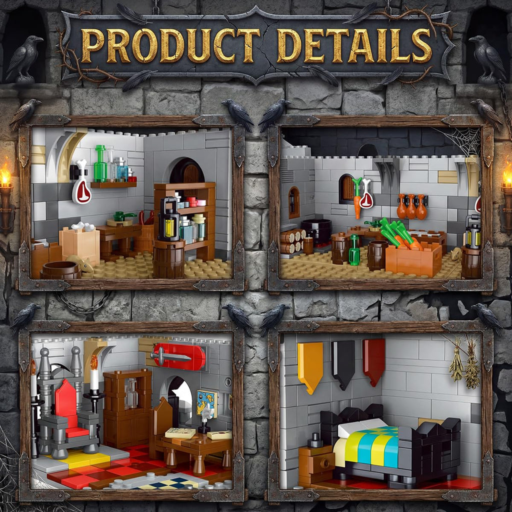 Medieval Castle Building 4961 Pcs P479643