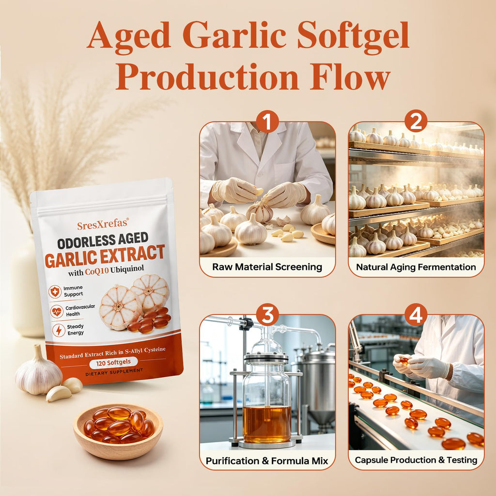 Aged Garlic Extract with CoQ10 Ubiquinol Softgels C5421