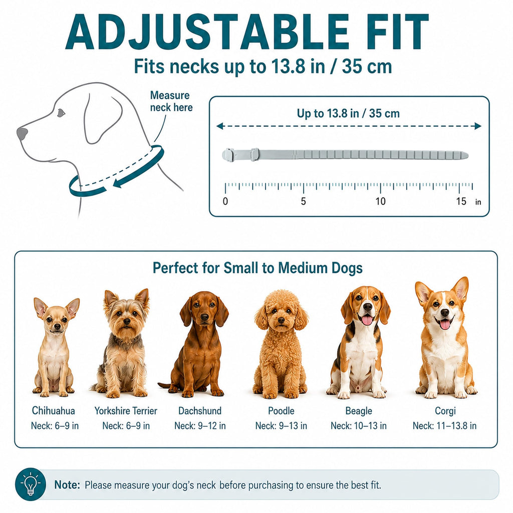 Flea and Tick Collar for Dogs, 4 Pack, Small Dogs Under 18 lbs A297