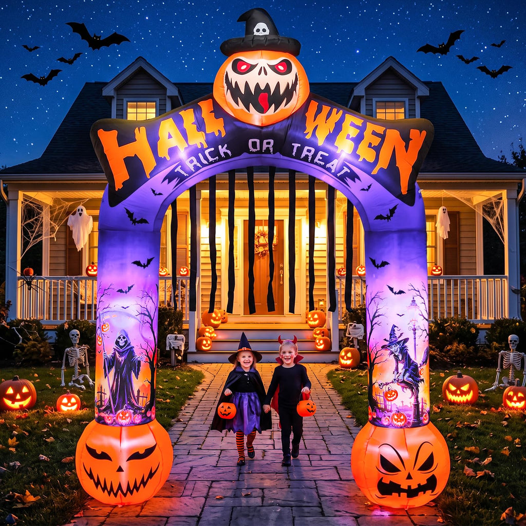 10 FT Halloween Inflatable Archway with LED Lights S535547