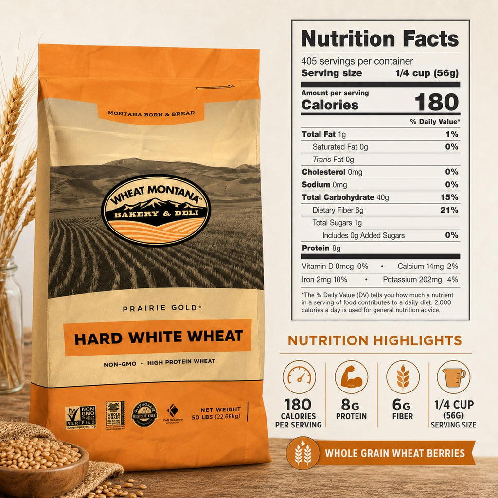 50 lb Bulk Bag Whole White Spring Wheat U213