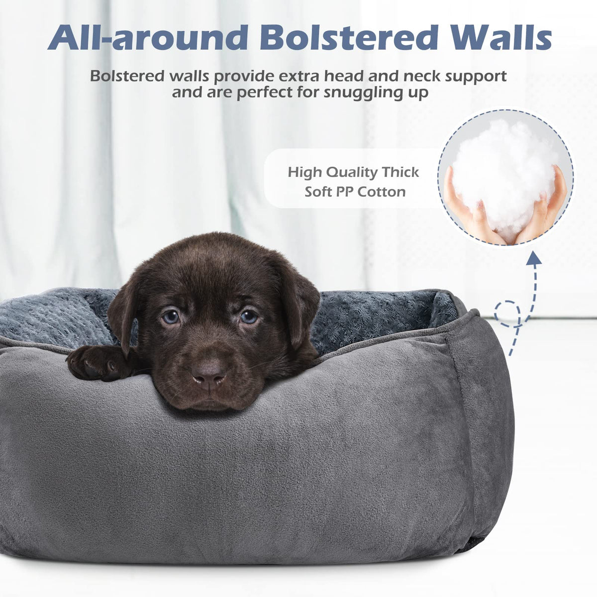 Washable Orthopedic Dog Bed with Anti-Slip Bottom K9307