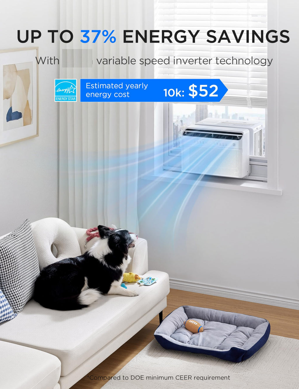 0,000 BTU U Shaped Window Air Conditioner W2187