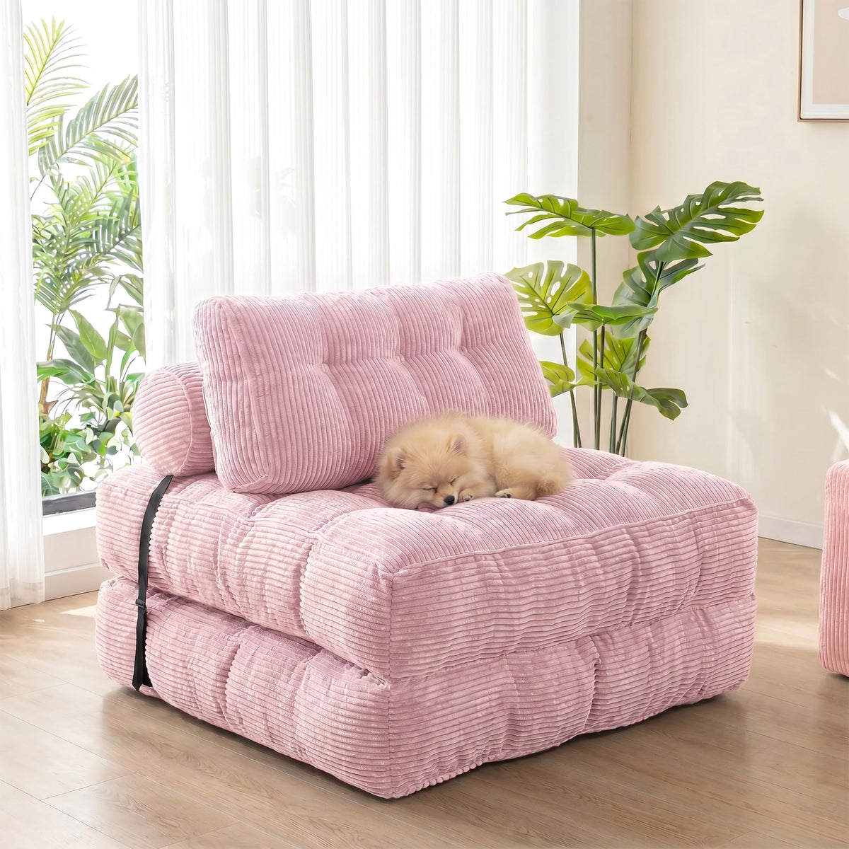 3-in-1 Folding Sofa Bed Convertible Futon Chair C6343