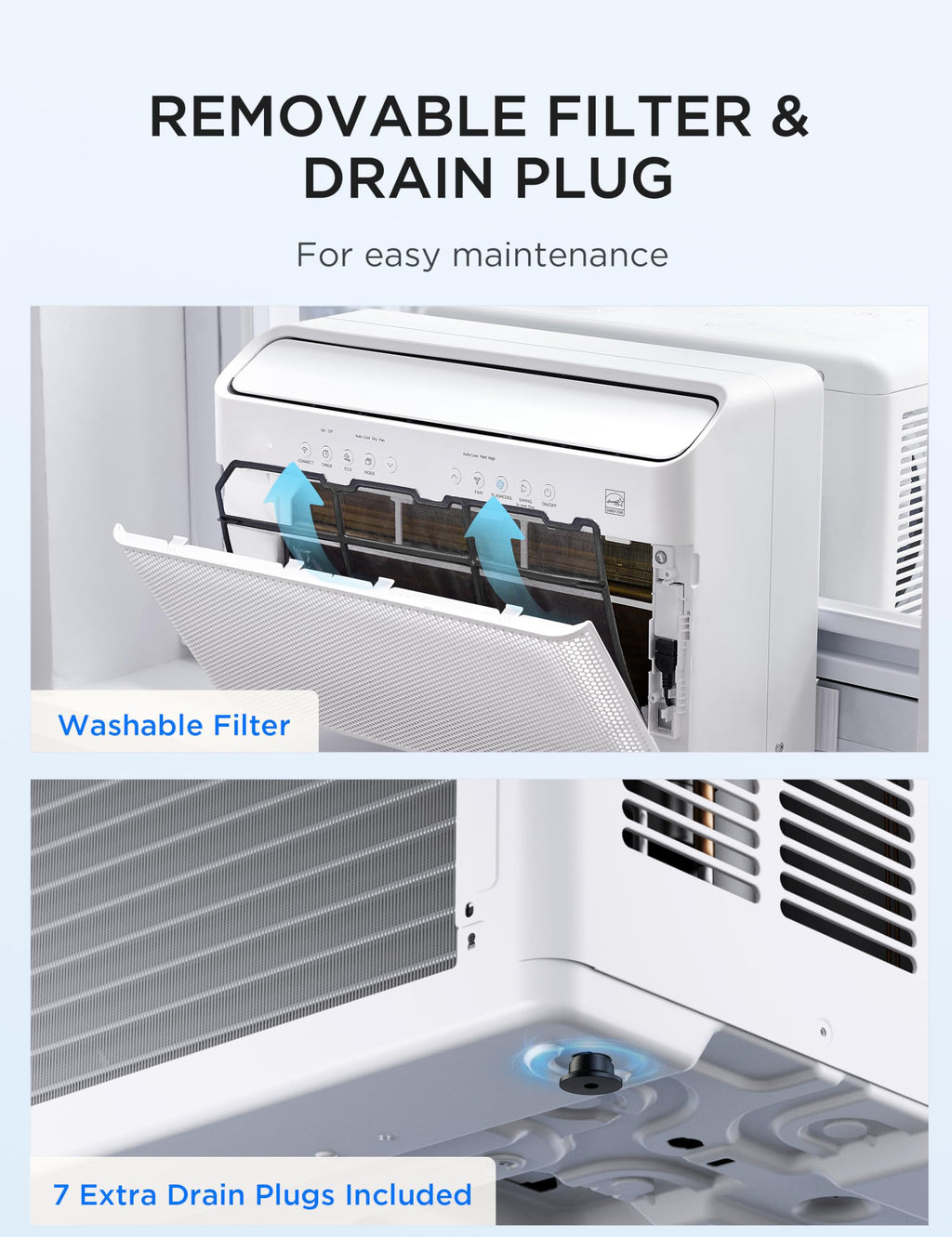 0,000 BTU U Shaped Window Air Conditioner W2187