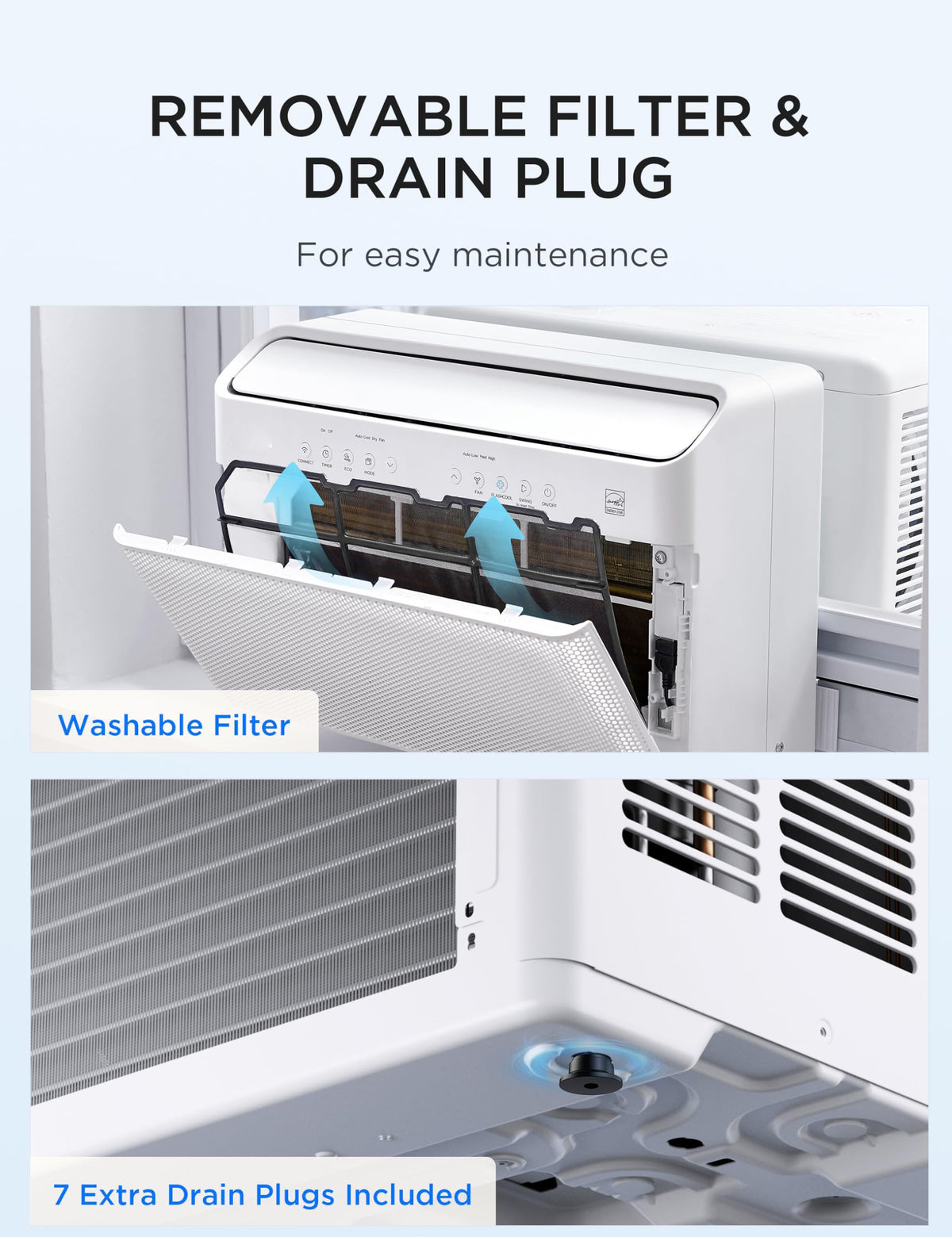 0,000 BTU U Shaped Window Air Conditioner W2187