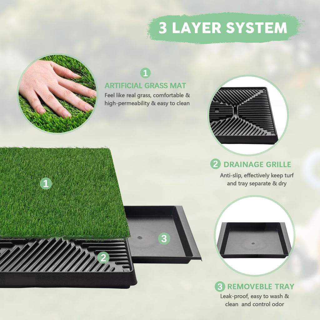 Dog Grass Pad with Tray X3318