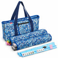American Mahjong Set with 4 Rack Pushers & Carry Bag W8330