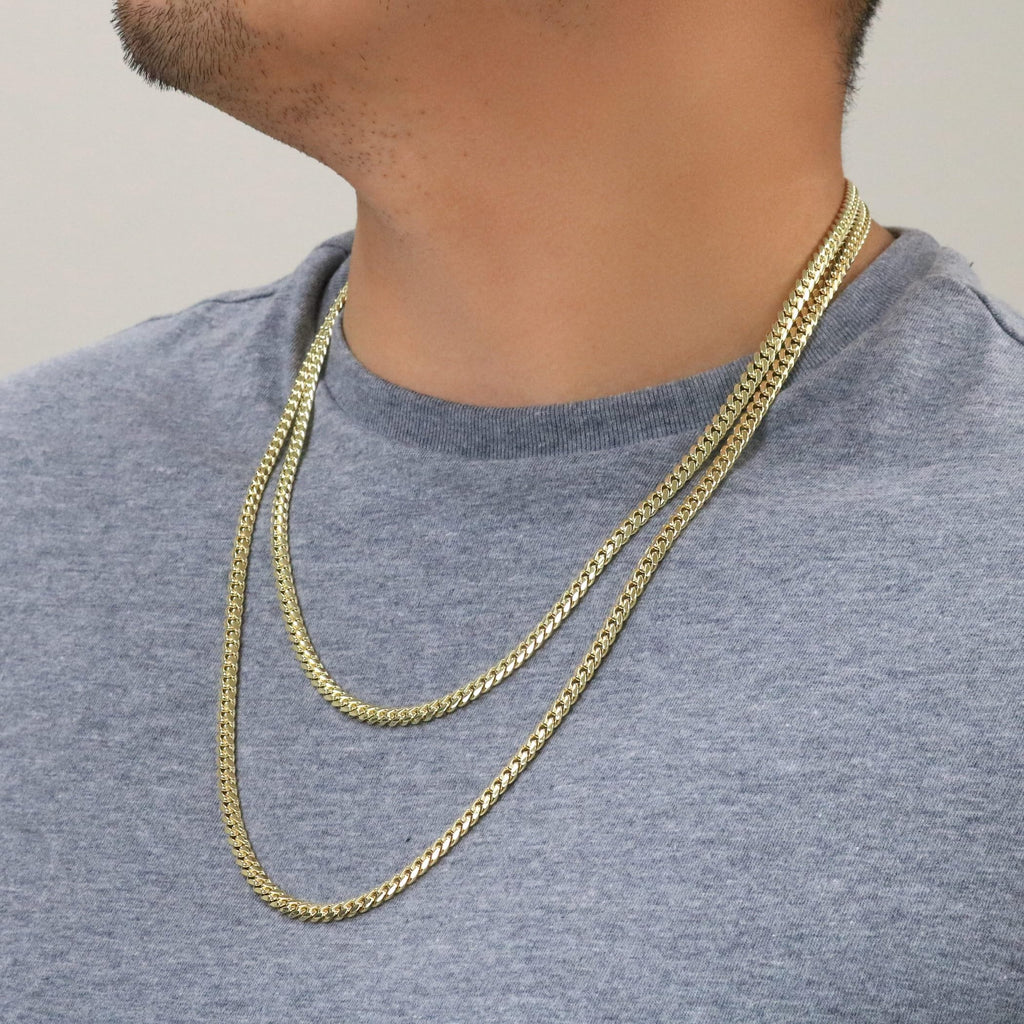 18k Yellow Gold Cuban Link Chain Necklace O147796