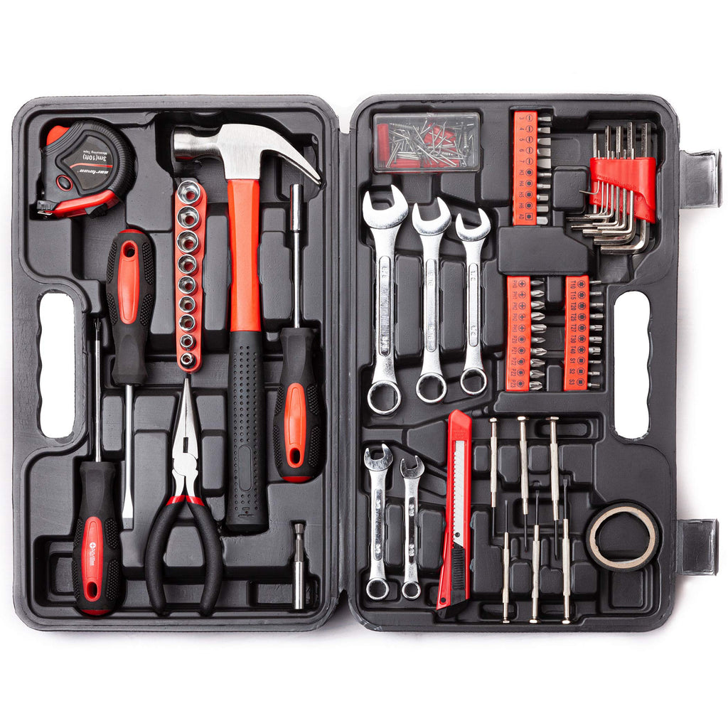 148-Piece Household Tool Set with Plastic Toolbox S30233