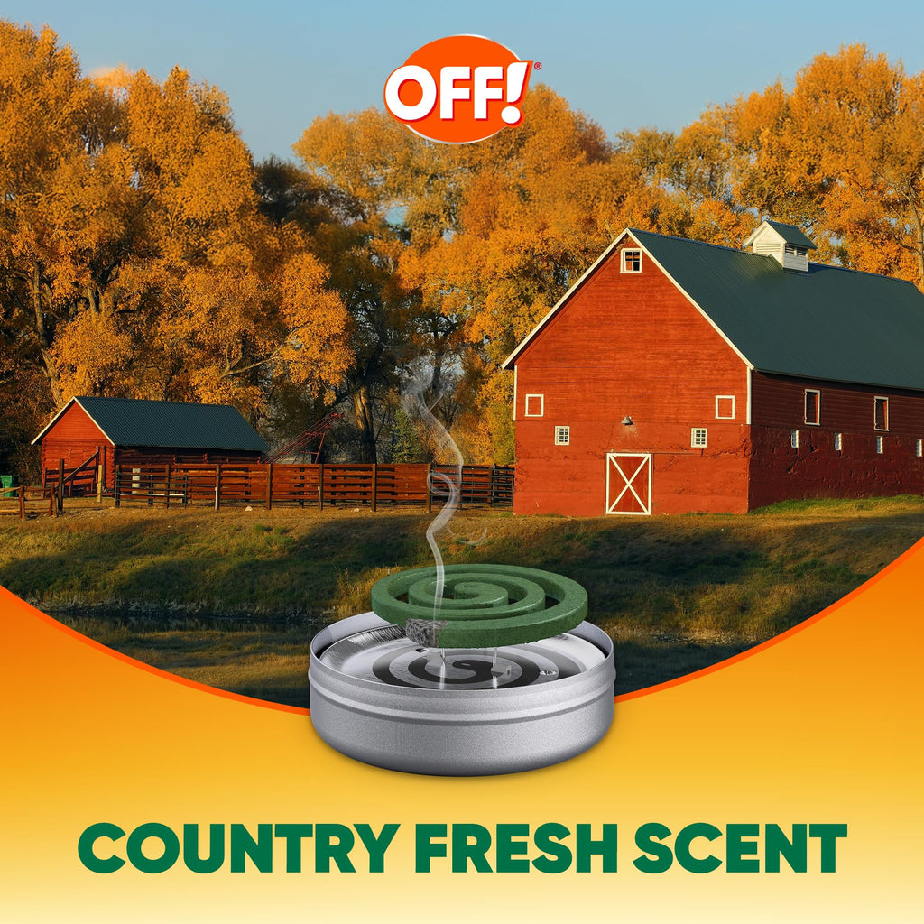 Outdoor Mosquito Repellent Coil Starter Pack Country Fresh Scent 3 Piece G196039