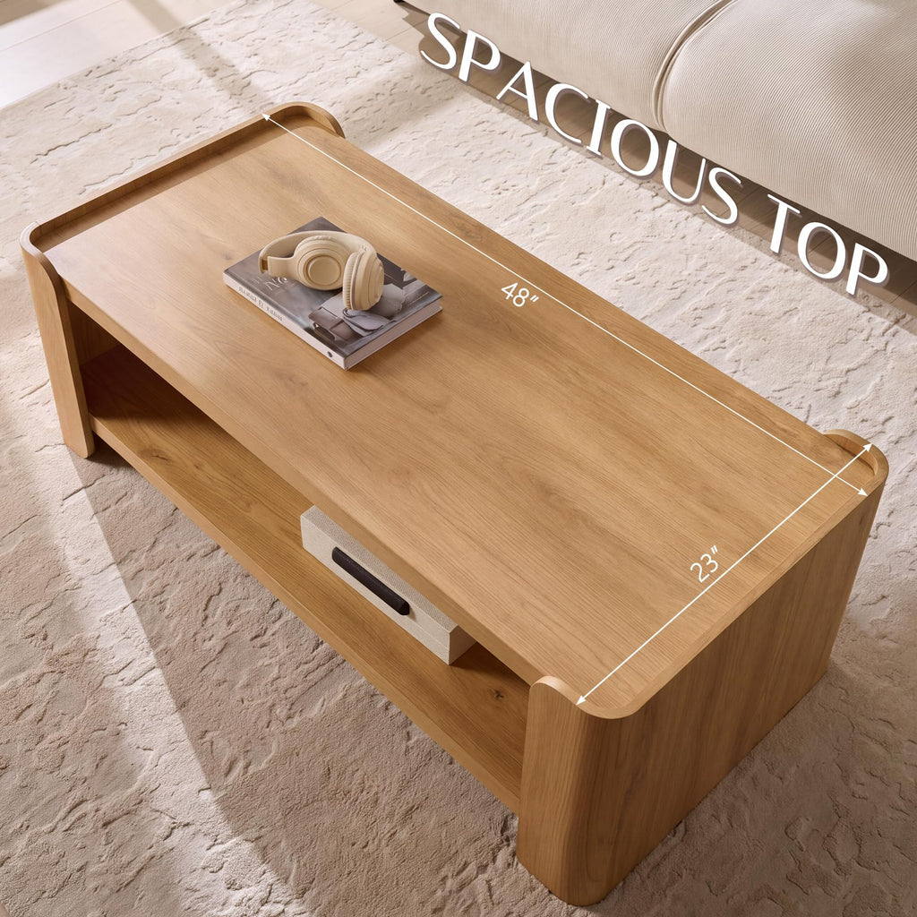 48" 2-Tier Storage Coffee Table D761701