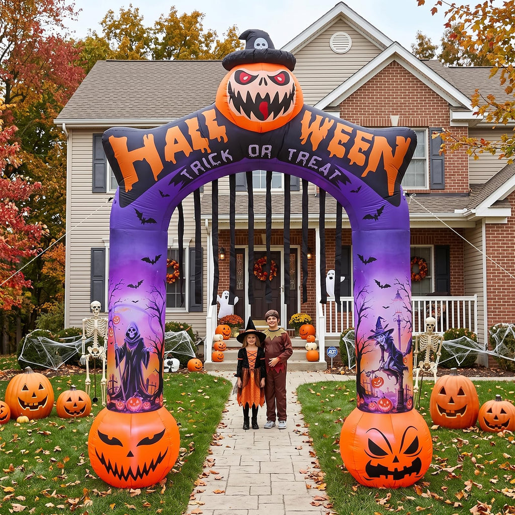 10 FT Halloween Inflatable Archway with LED Lights S535547