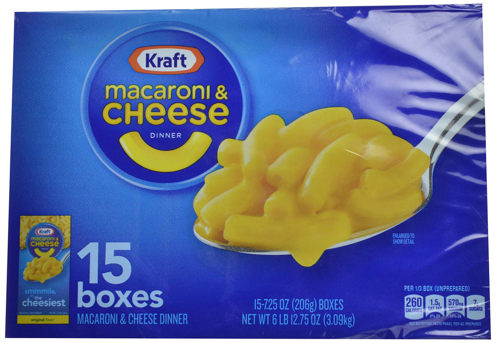 Macaroni & Cheese Dinner 7.25 oz 15 Pack S3762