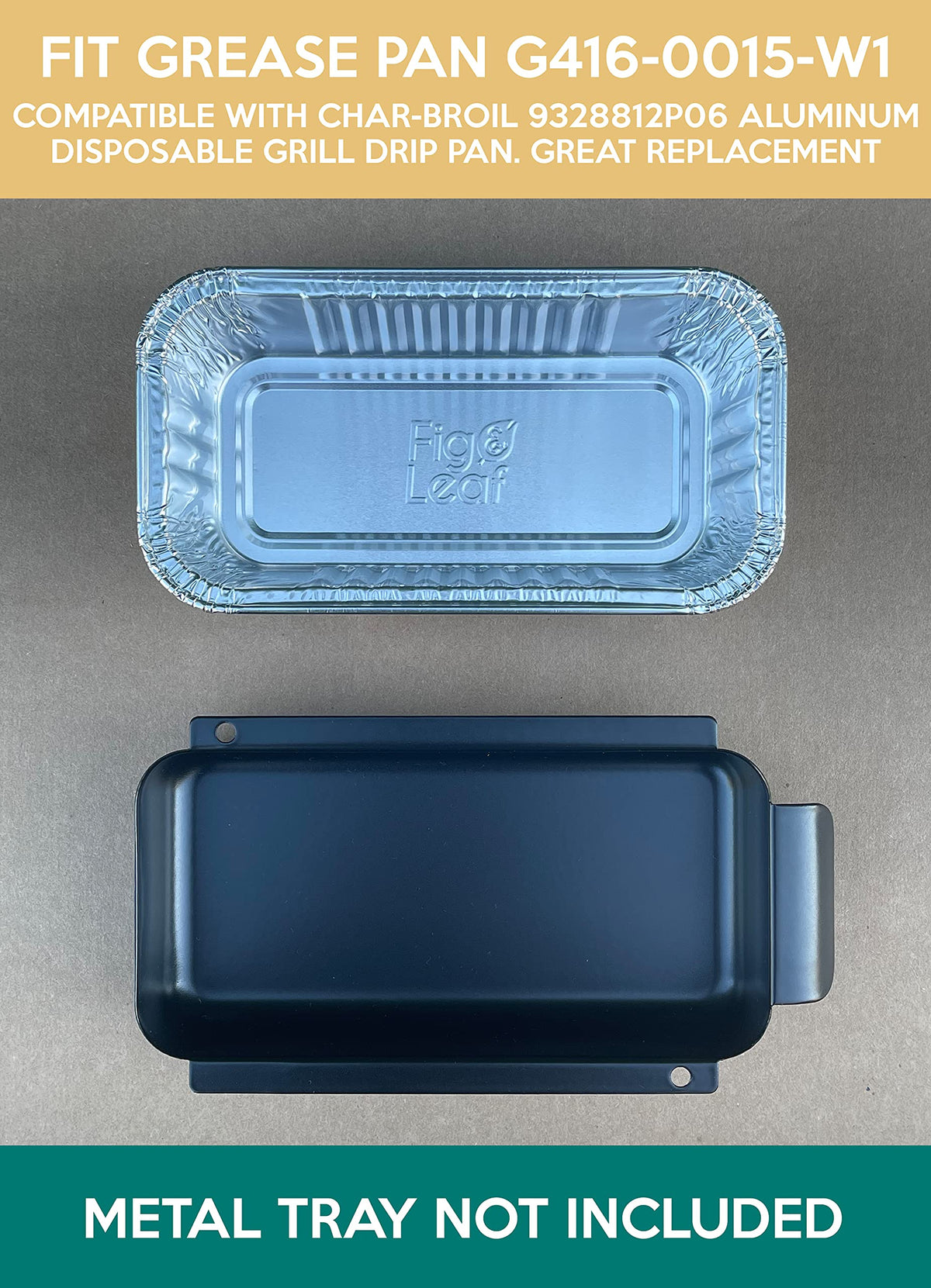 20 Pack Disposable Aluminum Foil Drip Pans R350
